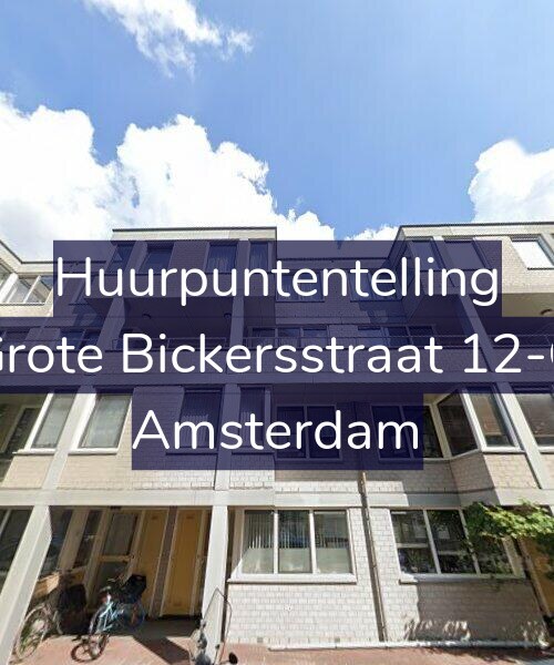 Foto gevel Huurpuntentelling voor Grote Bickersstraat 12-G, Amsterdam
