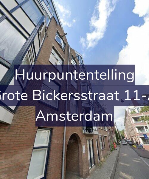 Foto gevel Huurpuntentelling voor Grote Bickersstraat 11-A, Amsterdam