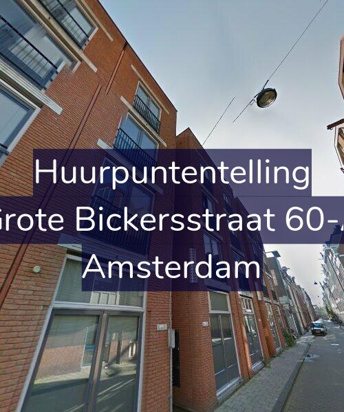 Foto gevel Huurpuntentelling voor Grote Bickersstraat 60-A, Amsterdam