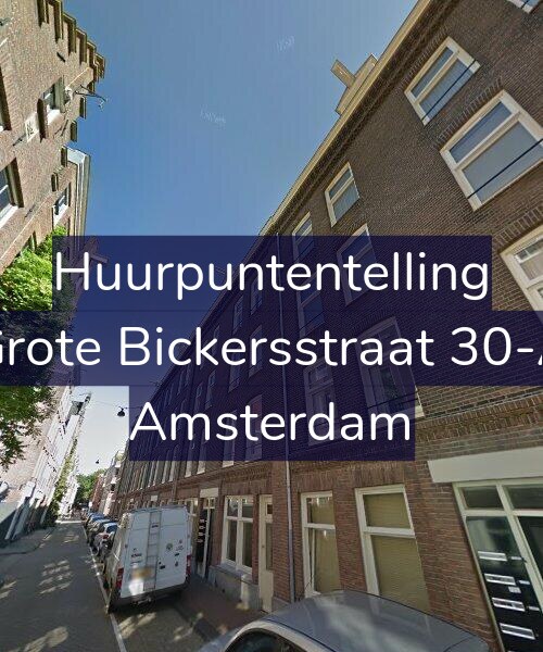 Foto gevel Huurpuntentelling voor Grote Bickersstraat 30-A, Amsterdam