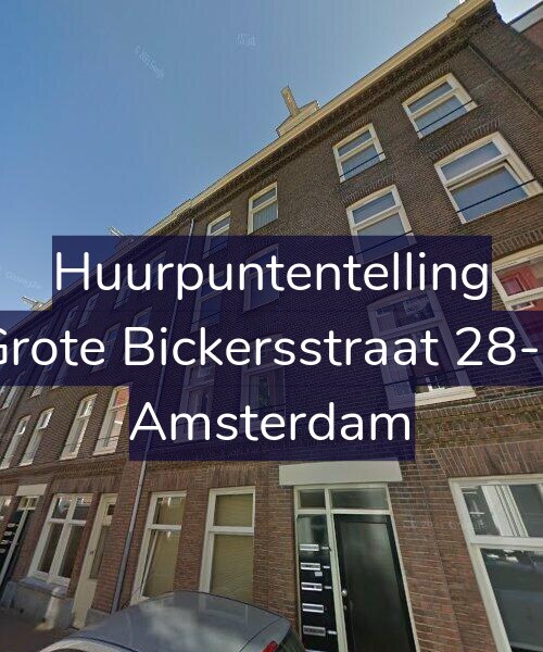 Foto gevel Huurpuntentelling voor Grote Bickersstraat 28-F, Amsterdam