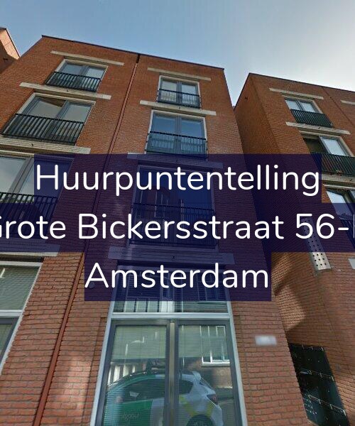 Foto gevel Huurpuntentelling voor Grote Bickersstraat 56-D, Amsterdam