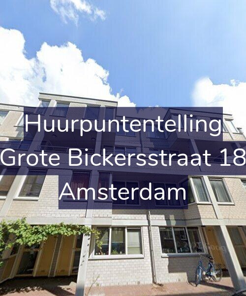 Foto gevel Huurpuntentelling voor Grote Bickersstraat 18, Amsterdam