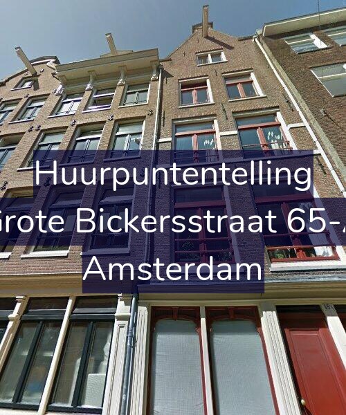 Foto gevel Huurpuntentelling voor Grote Bickersstraat 65-A, Amsterdam