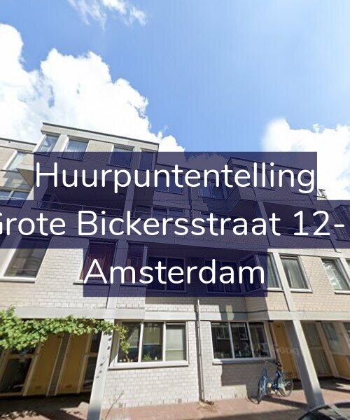 Foto gevel Huurpuntentelling voor Grote Bickersstraat 12-B, Amsterdam