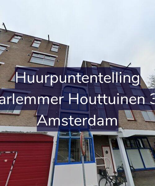 Foto gevel Huurpuntentelling voor Haarlemmer Houttuinen 385, Amsterdam