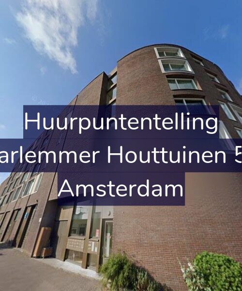 Foto gevel Huurpuntentelling voor Haarlemmer Houttuinen 563, Amsterdam