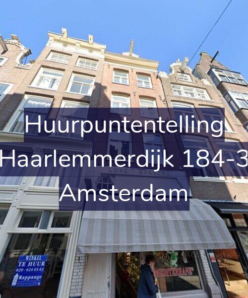 Foto gevel Huurpuntentelling voor Haarlemmerdijk 184-3, Amsterdam