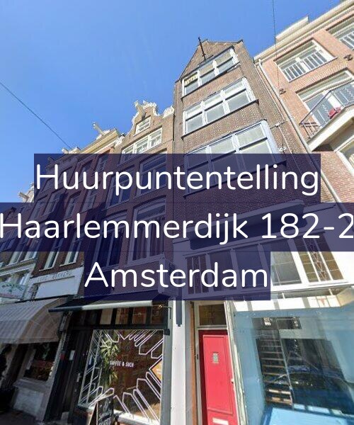 Foto gevel Huurpuntentelling voor Haarlemmerdijk 182-2, Amsterdam