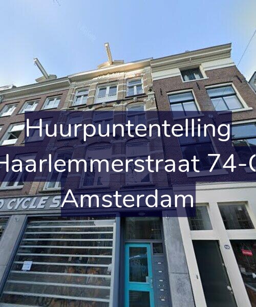 Foto gevel Huurpuntentelling voor Haarlemmerstraat 74-C, Amsterdam
