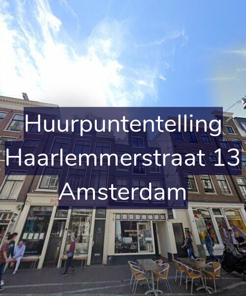 Foto gevel Huurpuntentelling voor Haarlemmerstraat 13, Amsterdam