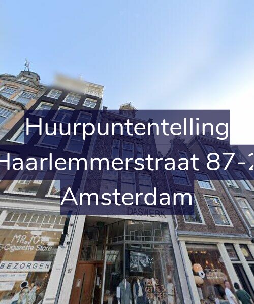 Foto gevel Huurpuntentelling voor Haarlemmerstraat 87-2, Amsterdam