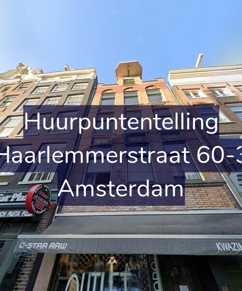 Foto gevel Huurpuntentelling voor Haarlemmerstraat 60-3, Amsterdam