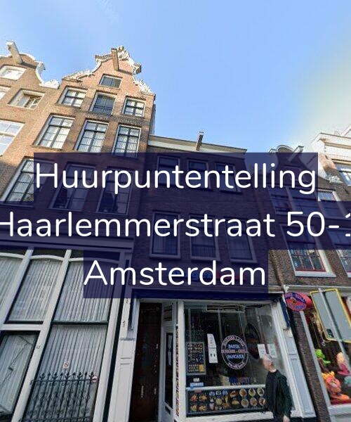 Foto gevel Huurpuntentelling voor Haarlemmerstraat 50-1, Amsterdam