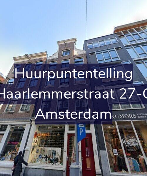 Foto gevel Huurpuntentelling voor Haarlemmerstraat 27-C, Amsterdam