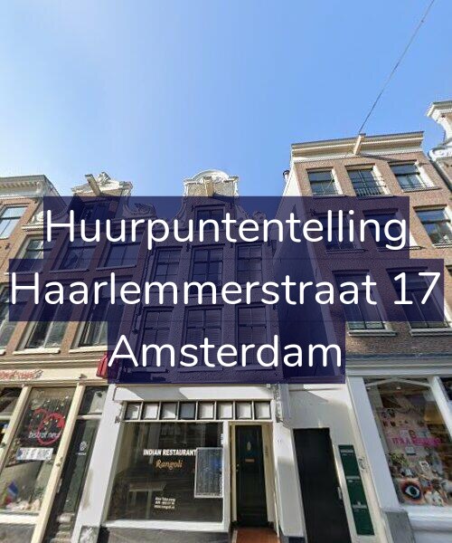 Foto gevel Huurpuntentelling voor Haarlemmerstraat 17, Amsterdam