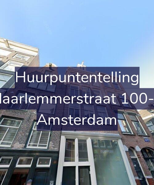 Foto gevel Huurpuntentelling voor Haarlemmerstraat 100-3, Amsterdam