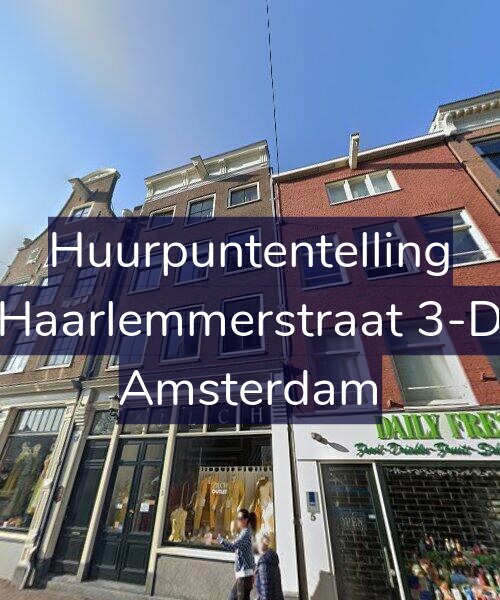 Foto gevel Huurpuntentelling voor Haarlemmerstraat 3-D, Amsterdam