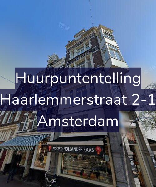 Foto gevel Huurpuntentelling voor Haarlemmerstraat 2-1, Amsterdam