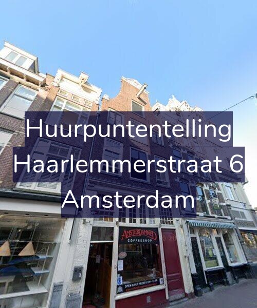 Foto gevel Huurpuntentelling voor Haarlemmerstraat 6, Amsterdam