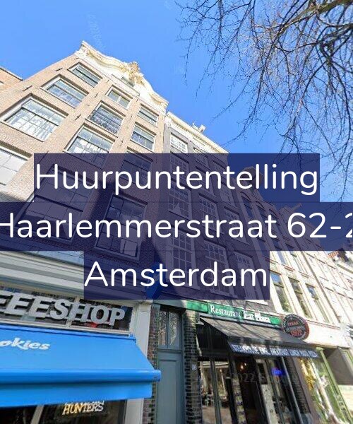Foto gevel Huurpuntentelling voor Haarlemmerstraat 62-2, Amsterdam