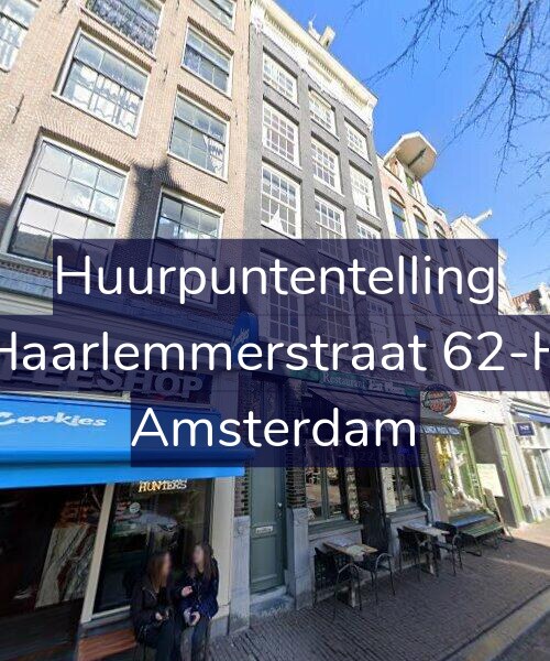 Foto gevel Huurpuntentelling voor Haarlemmerstraat 62-H, Amsterdam