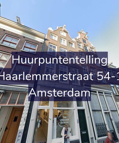 Foto gevel Huurpuntentelling voor Haarlemmerstraat 54-1, Amsterdam