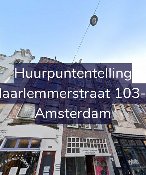 Foto gevel Huurpuntentelling voor Haarlemmerstraat 103-3, Amsterdam
