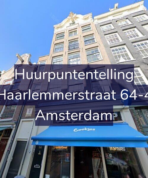 Foto gevel Huurpuntentelling voor Haarlemmerstraat 64-4, Amsterdam