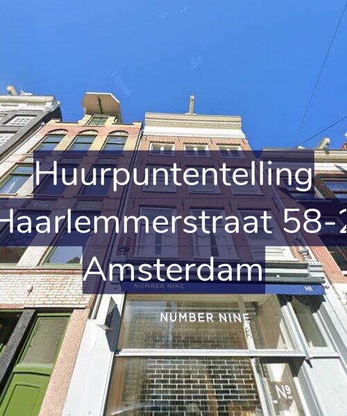 Foto gevel Huurpuntentelling voor Haarlemmerstraat 58-2, Amsterdam