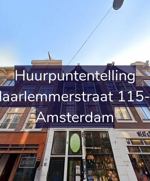 Foto gevel Huurpuntentelling voor Haarlemmerstraat 115-2, Amsterdam