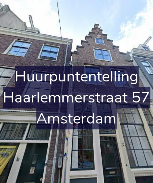 Foto gevel Huurpuntentelling voor Haarlemmerstraat 57, Amsterdam
