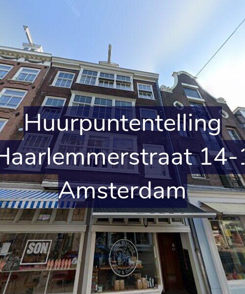 Foto gevel Huurpuntentelling voor Haarlemmerstraat 14-1, Amsterdam
