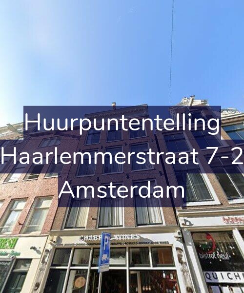 Foto gevel Huurpuntentelling voor Haarlemmerstraat 7-2, Amsterdam