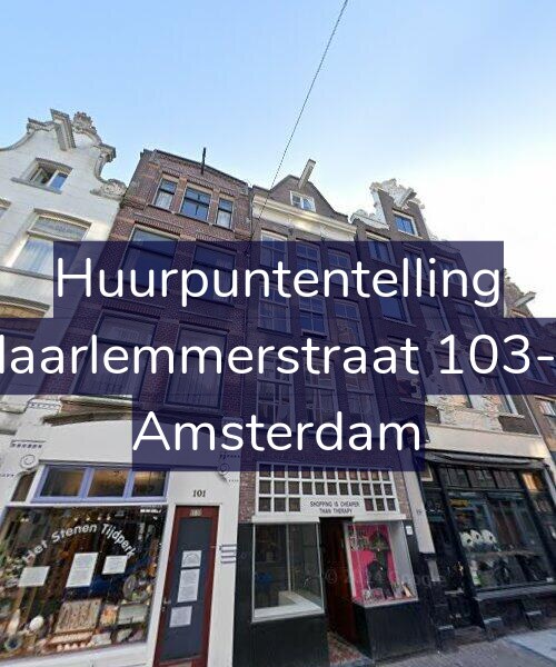 Foto gevel Huurpuntentelling voor Haarlemmerstraat 103-1, Amsterdam