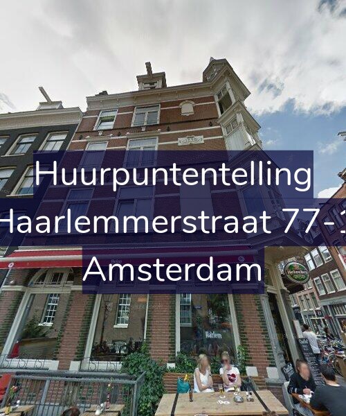 Foto gevel Huurpuntentelling voor Haarlemmerstraat 77-1, Amsterdam