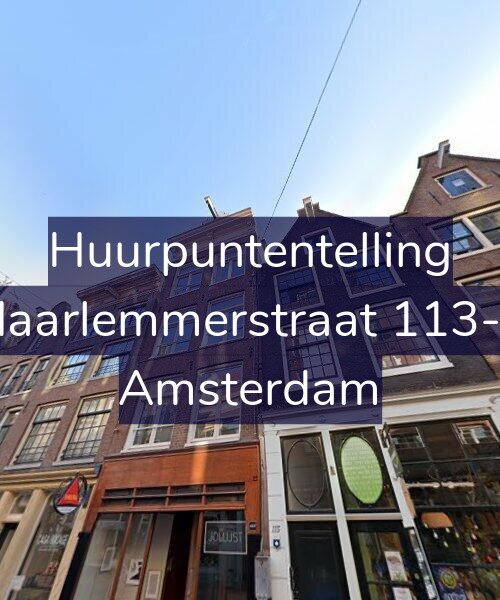 Foto gevel Huurpuntentelling voor Haarlemmerstraat 113-2, Amsterdam