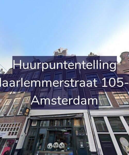 Foto gevel Huurpuntentelling voor Haarlemmerstraat 105-2, Amsterdam