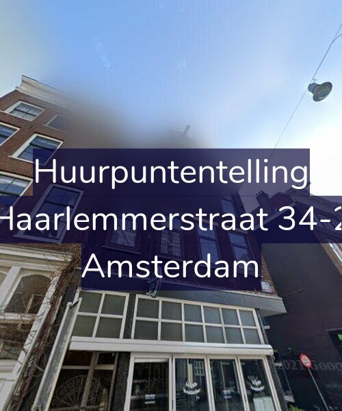 Foto gevel Huurpuntentelling voor Haarlemmerstraat 34-2, Amsterdam