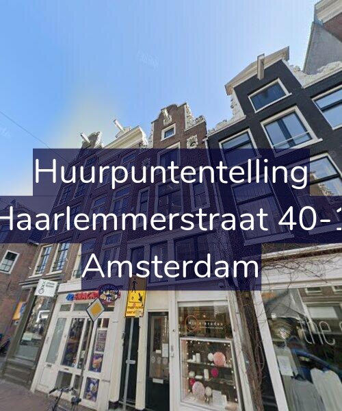 Foto gevel Huurpuntentelling voor Haarlemmerstraat 40-1, Amsterdam