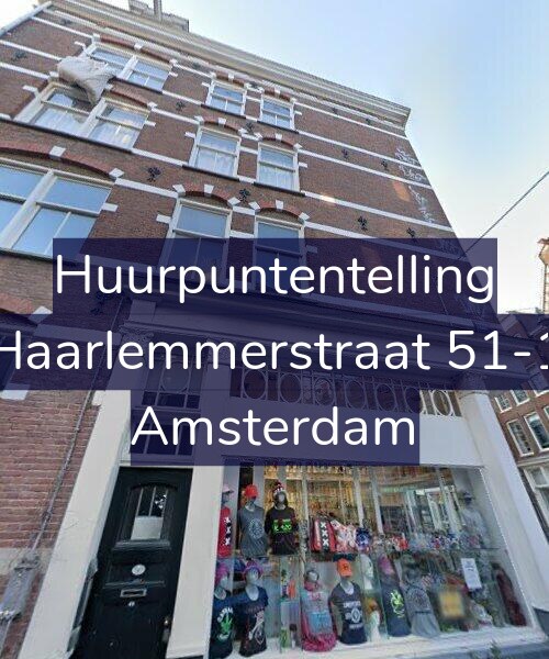 Foto gevel Huurpuntentelling voor Haarlemmerstraat 51-1, Amsterdam