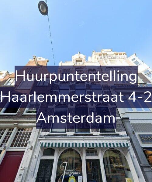 Foto gevel Huurpuntentelling voor Haarlemmerstraat 4-2, Amsterdam