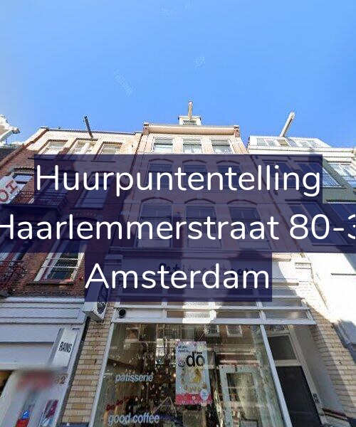 Foto gevel Huurpuntentelling voor Haarlemmerstraat 80-3, Amsterdam