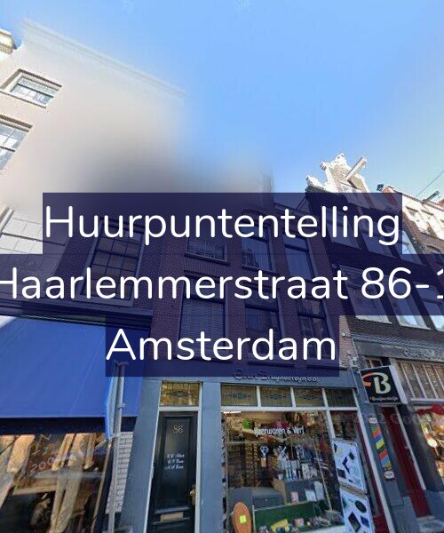Foto gevel Huurpuntentelling voor Haarlemmerstraat 86-1, Amsterdam