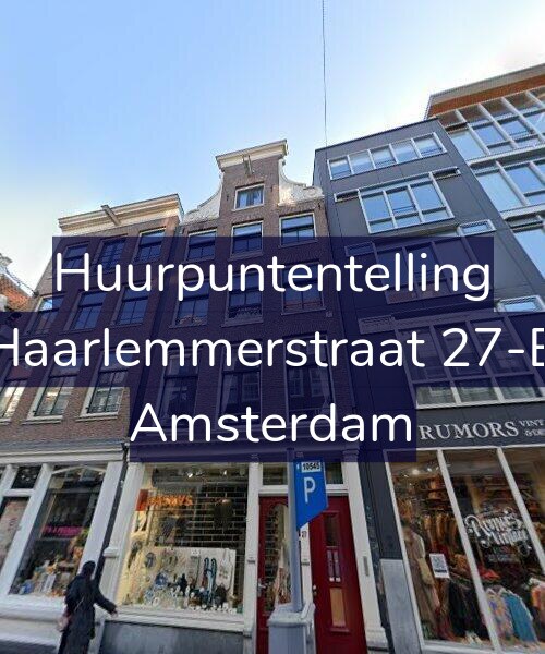 Foto gevel Huurpuntentelling voor Haarlemmerstraat 27-B, Amsterdam