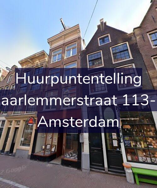 Foto gevel Huurpuntentelling voor Haarlemmerstraat 113-H, Amsterdam