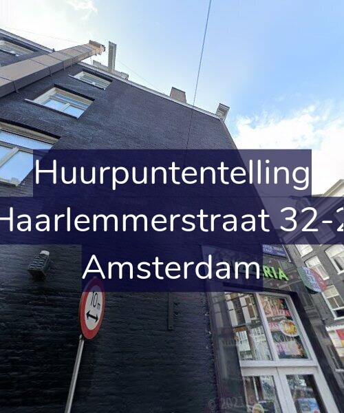 Foto gevel Huurpuntentelling voor Haarlemmerstraat 32-2, Amsterdam