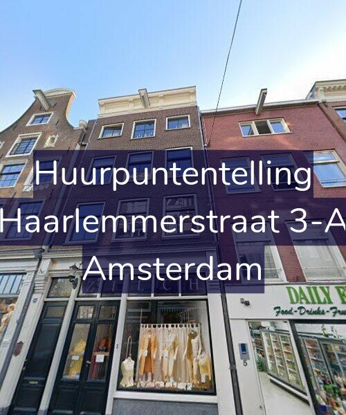 Foto gevel Huurpuntentelling voor Haarlemmerstraat 3-A, Amsterdam