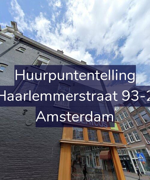 Foto gevel Huurpuntentelling voor Haarlemmerstraat 93-2, Amsterdam