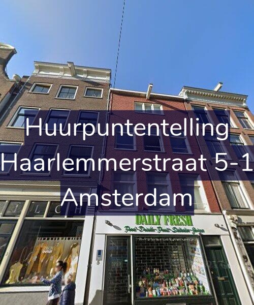 Foto gevel Huurpuntentelling voor Haarlemmerstraat 5-1, Amsterdam